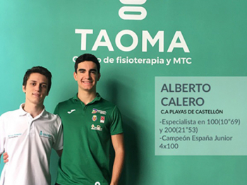 Alberto Calero deportista de élite en la clínica Taoma de Paterna