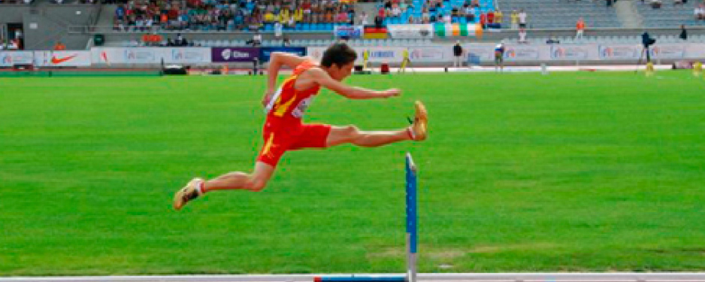 Enrique González competición de atletismo
